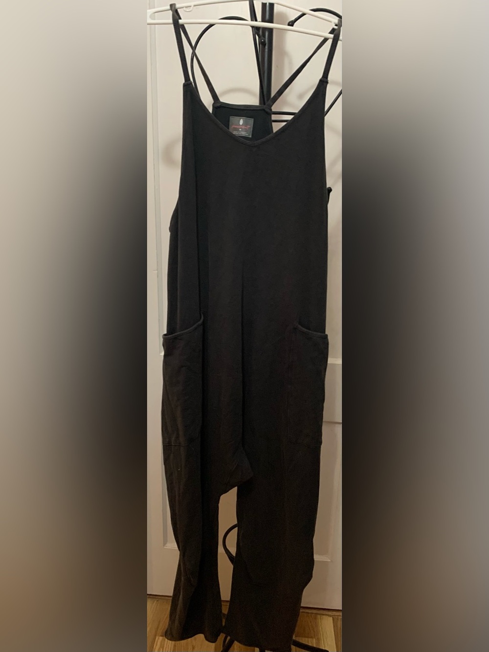 Free People Movement Hot Shot Black Jumpsuit Size Medium